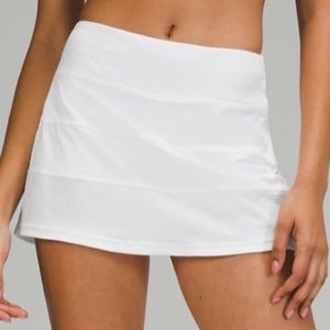🌿Lululemon white pace rival skirt